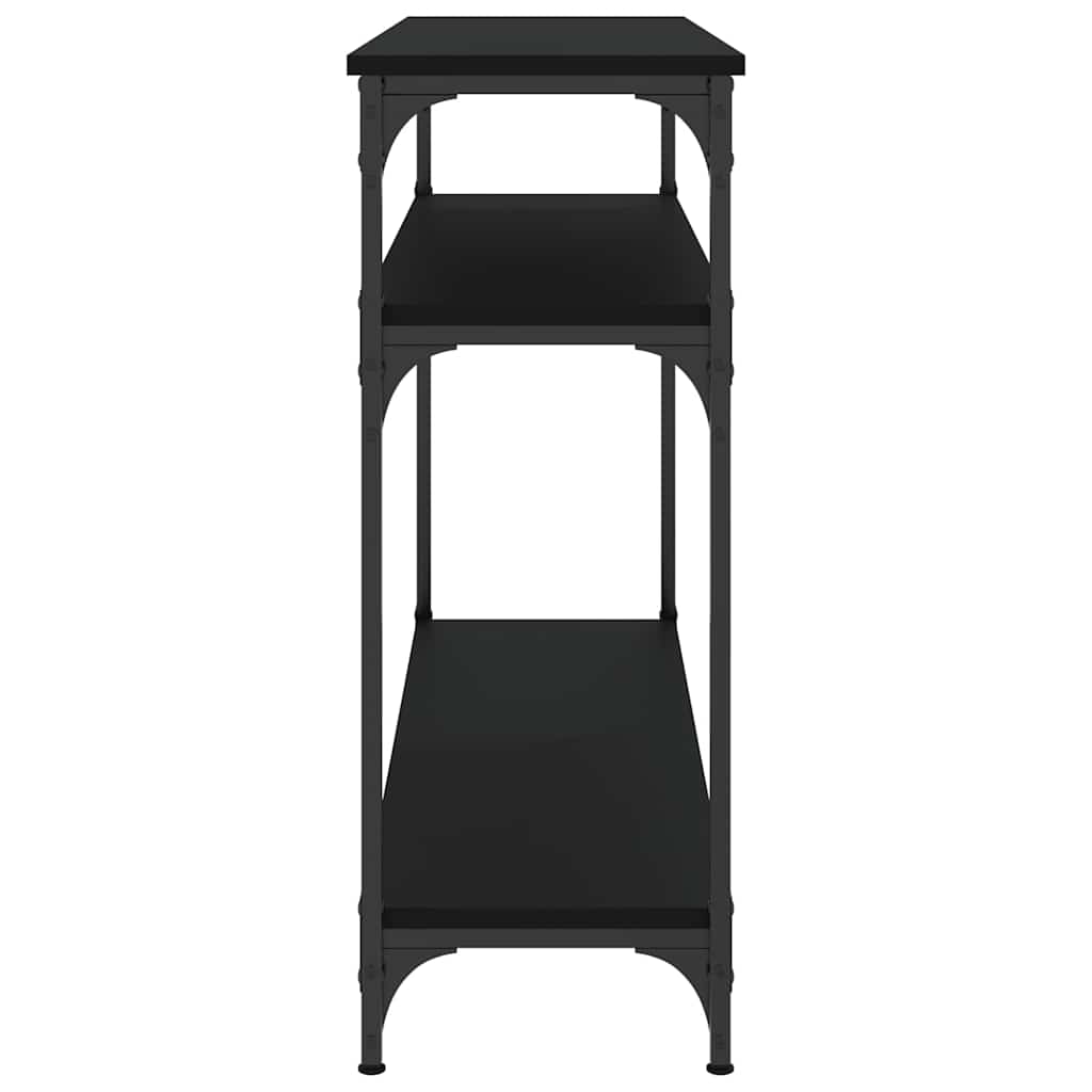 Konzolni stol crni 100 x 29 x 75 cm od konstruiranog drva