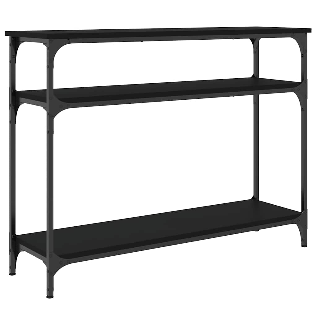 Konzolni stol crni 100 x 29 x 75 cm od konstruiranog drva