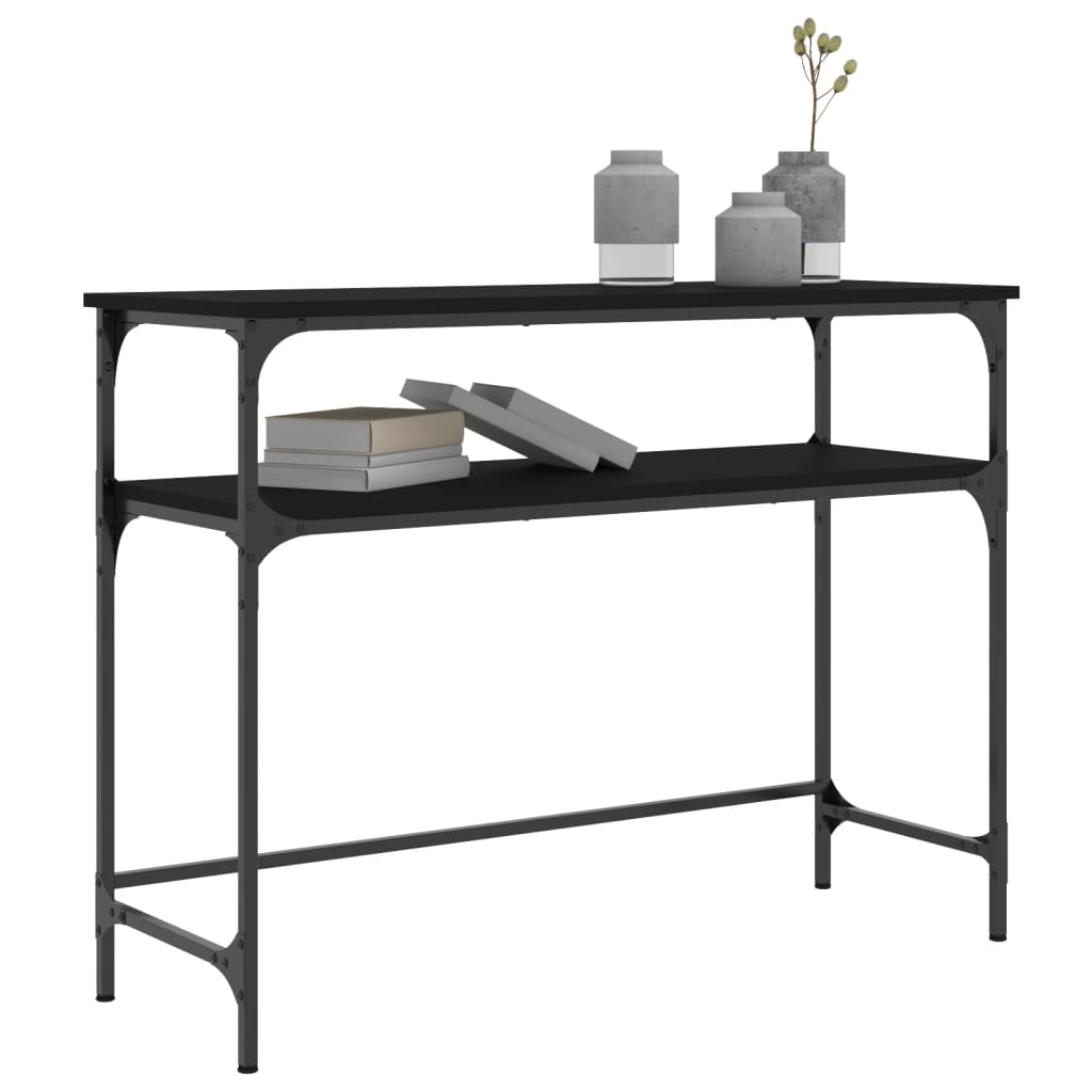 Konzolni stol crni 100 x 35,5 x 75 cm od konstruiranog drva