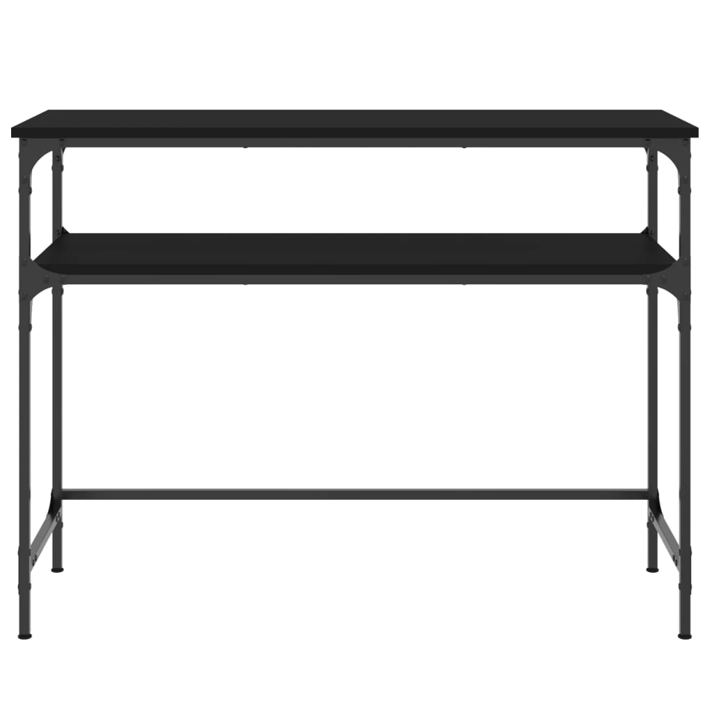 Konzolni stol crni 100 x 35,5 x 75 cm od konstruiranog drva