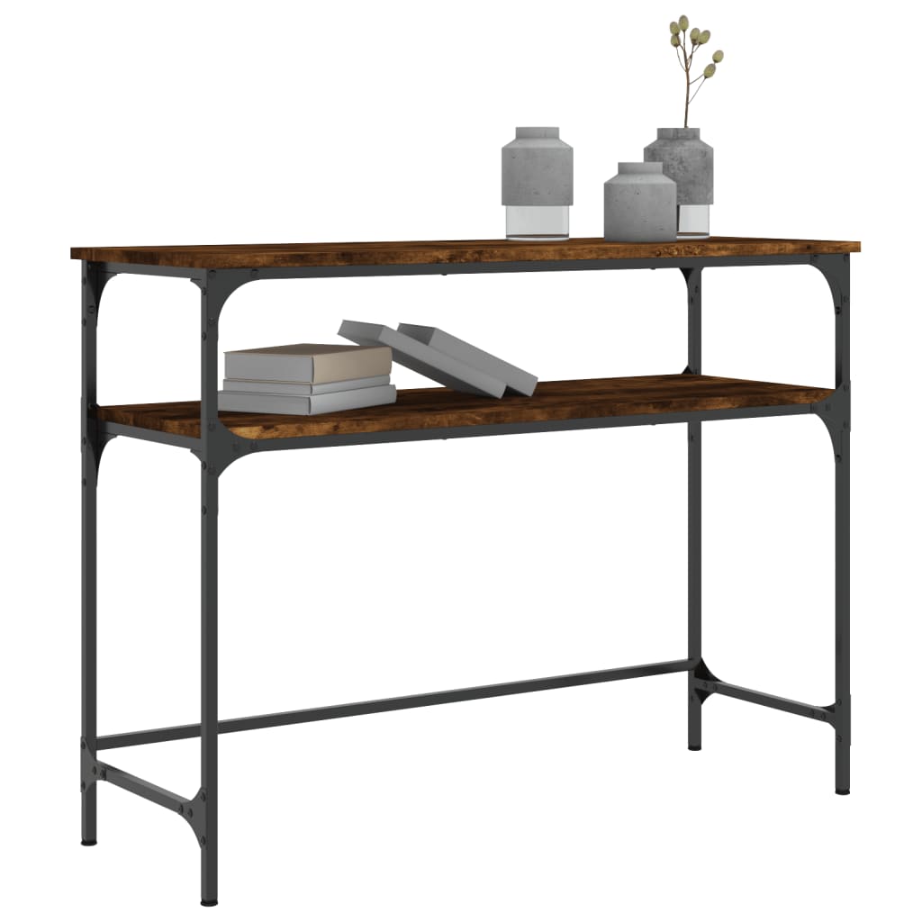 Konzolni stol boja hrasta 100 x 35,5 x 75 cm konstruirano drvo