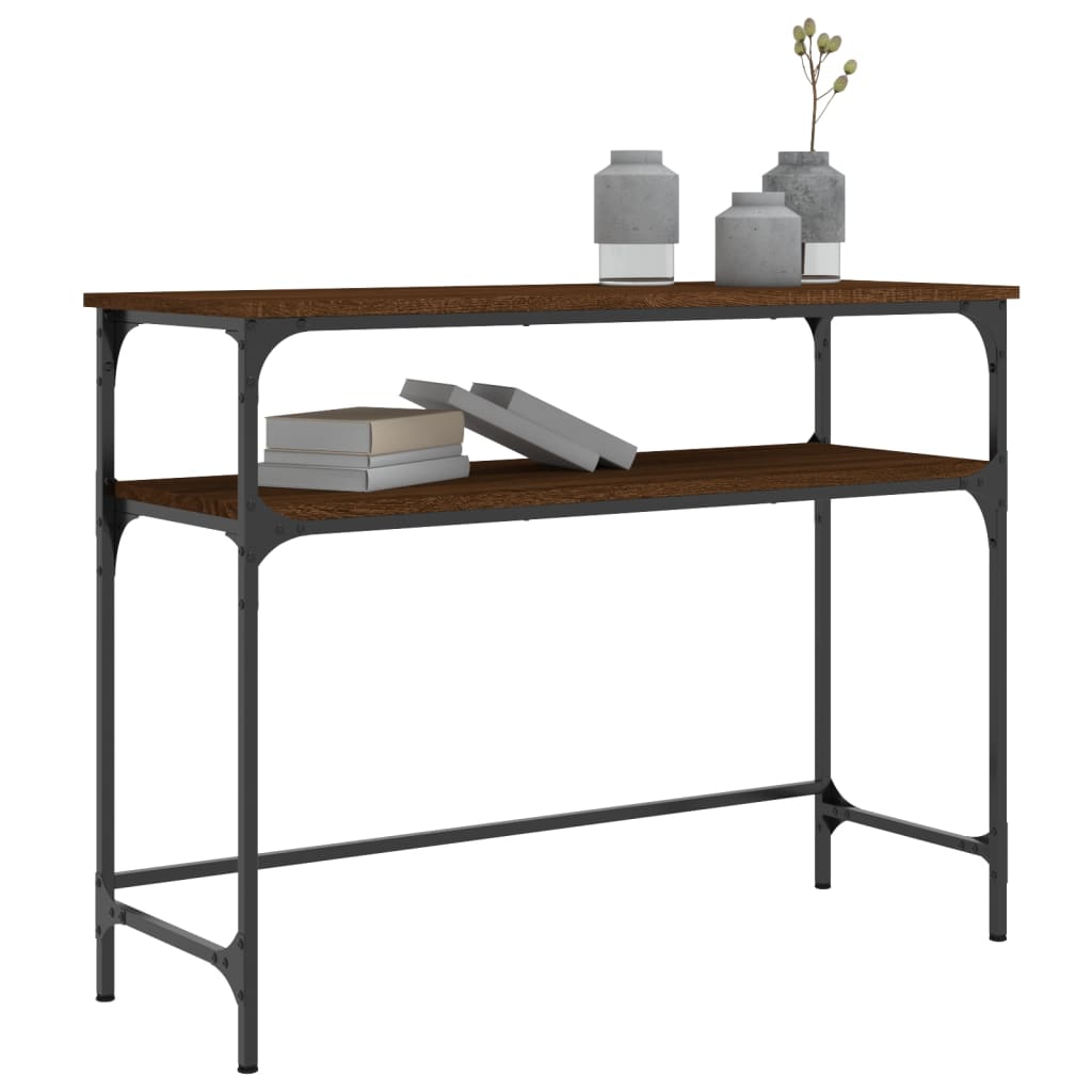 Konzolni stol boja hrasta 100 x 35,5 x 75 cm konstruirano drvo
