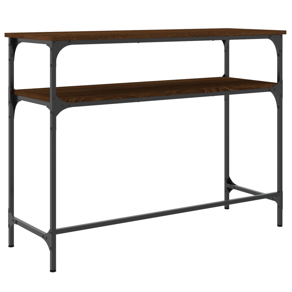 Konzolni stol boja hrasta 100 x 35,5 x 75 cm konstruirano drvo