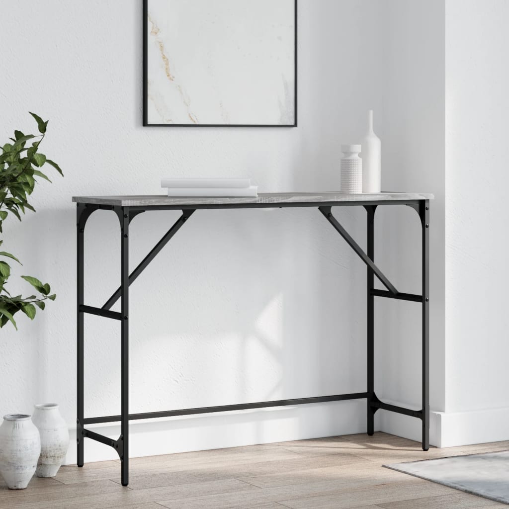 Konzolni stol boja hrasta sonome 100x32x75 cm konstruirano drvo