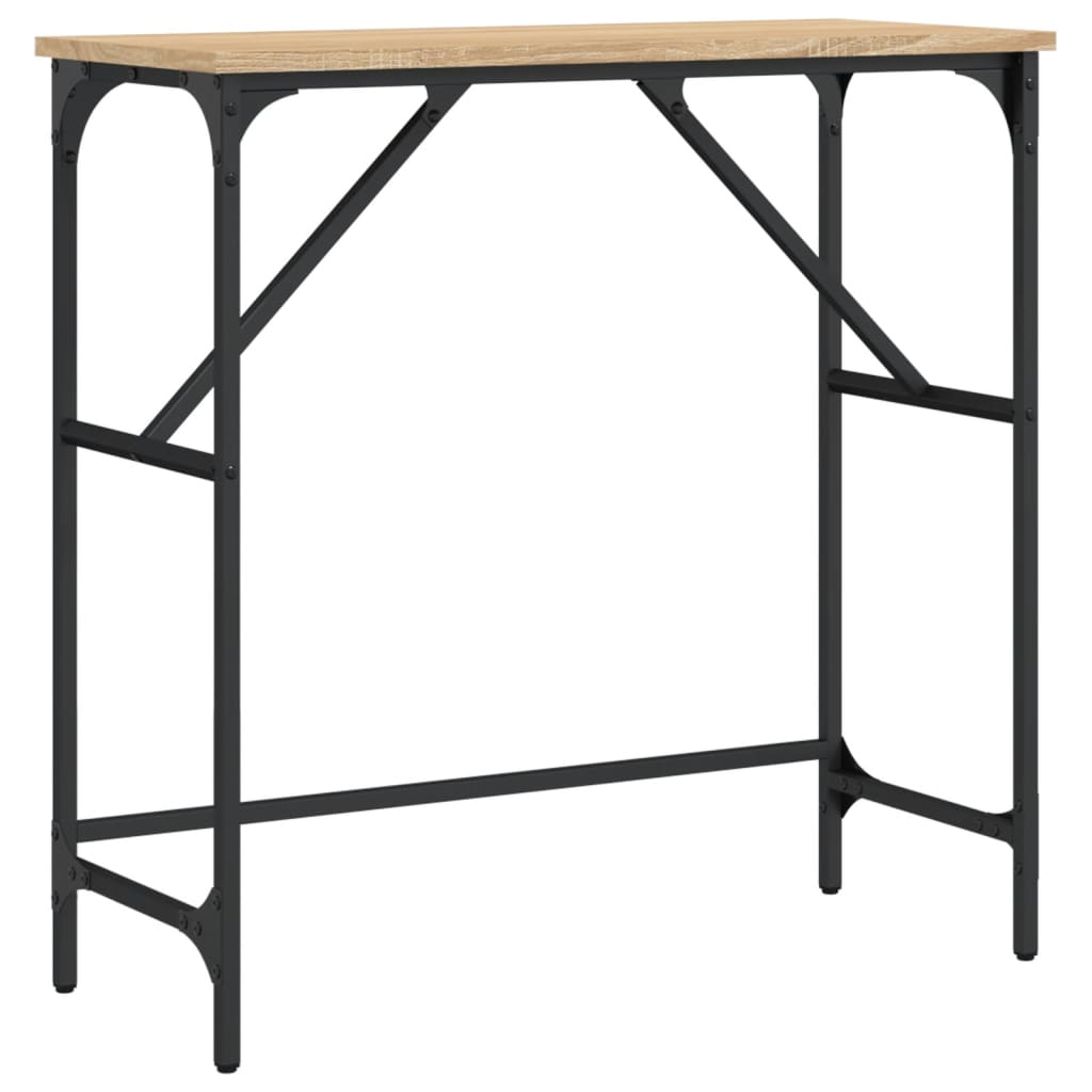 Konzolni stol boja hrasta 75 x 32 x 75 cm konstruirano drvo