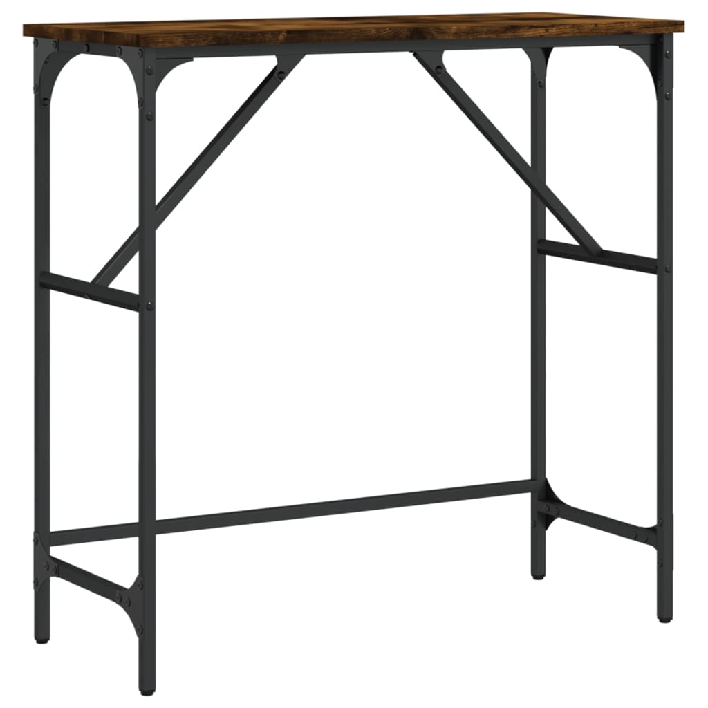 Konzolni stol boja hrasta 75 x 32 x 75 cm konstruirano drvo