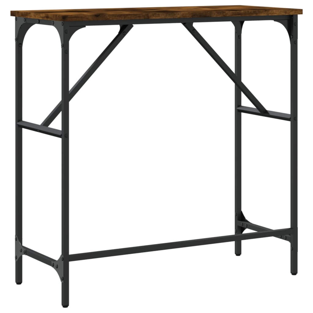 Konzolni stol boja hrasta 75 x 32 x 75 cm konstruirano drvo