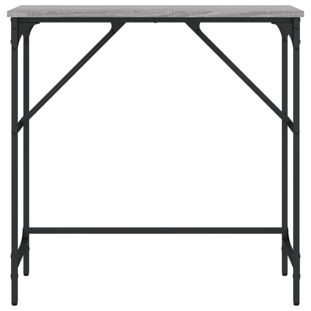 Konzolni stol siva boja hrasta 75x32x75 cm konstruirano drvo
