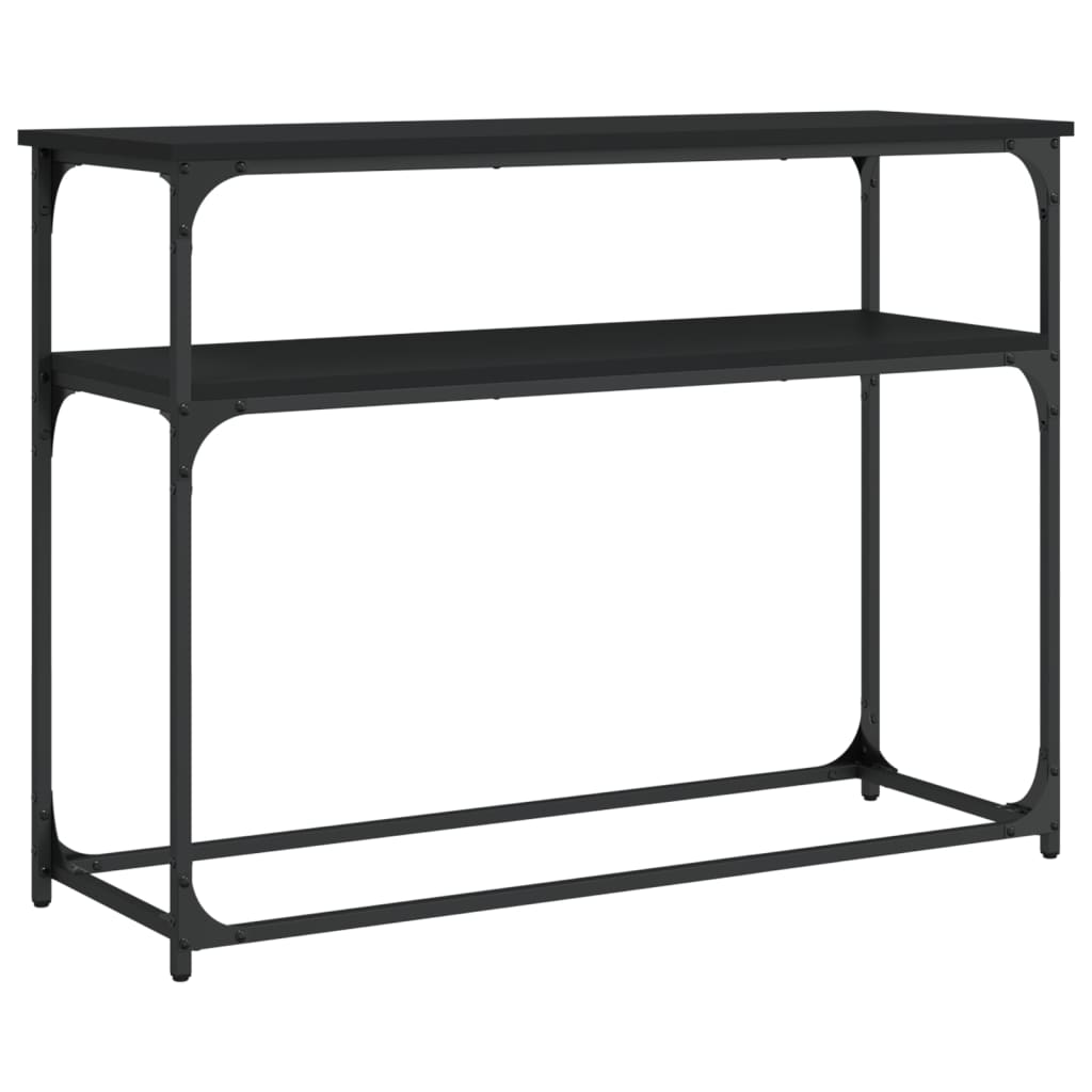 Konzolni stol crni 100 x 35,5 x 75 cm od konstruiranog drva