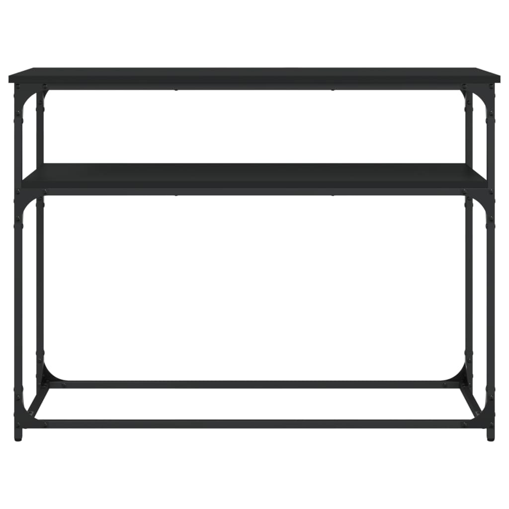 Konzolni stol crni 100 x 35,5 x 75 cm od konstruiranog drva