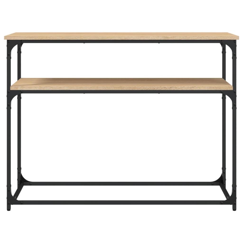 Konzolni stol boja hrasta 100 x 35,5 x 75 cm konstruirano drvo