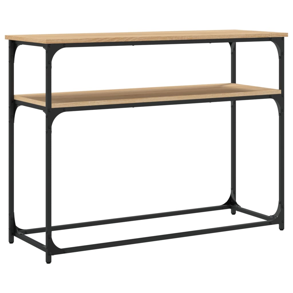 Konzolni stol boja hrasta 100 x 35,5 x 75 cm konstruirano drvo