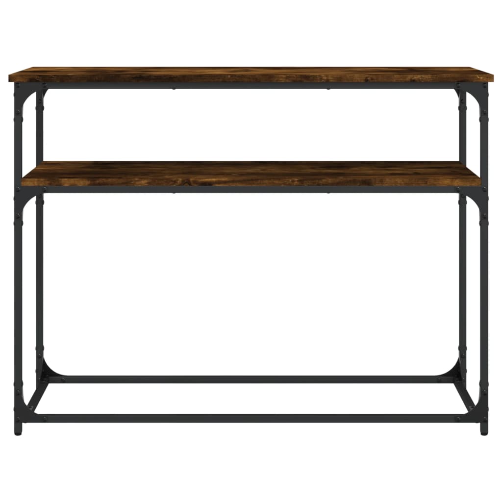 Konzolni stol boja hrasta 100 x 35,5 x 75 cm konstruirano drvo