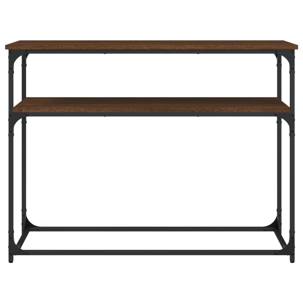 Konzolni stol boja hrasta 100 x 35,5 x 75 cm konstruirano drvo