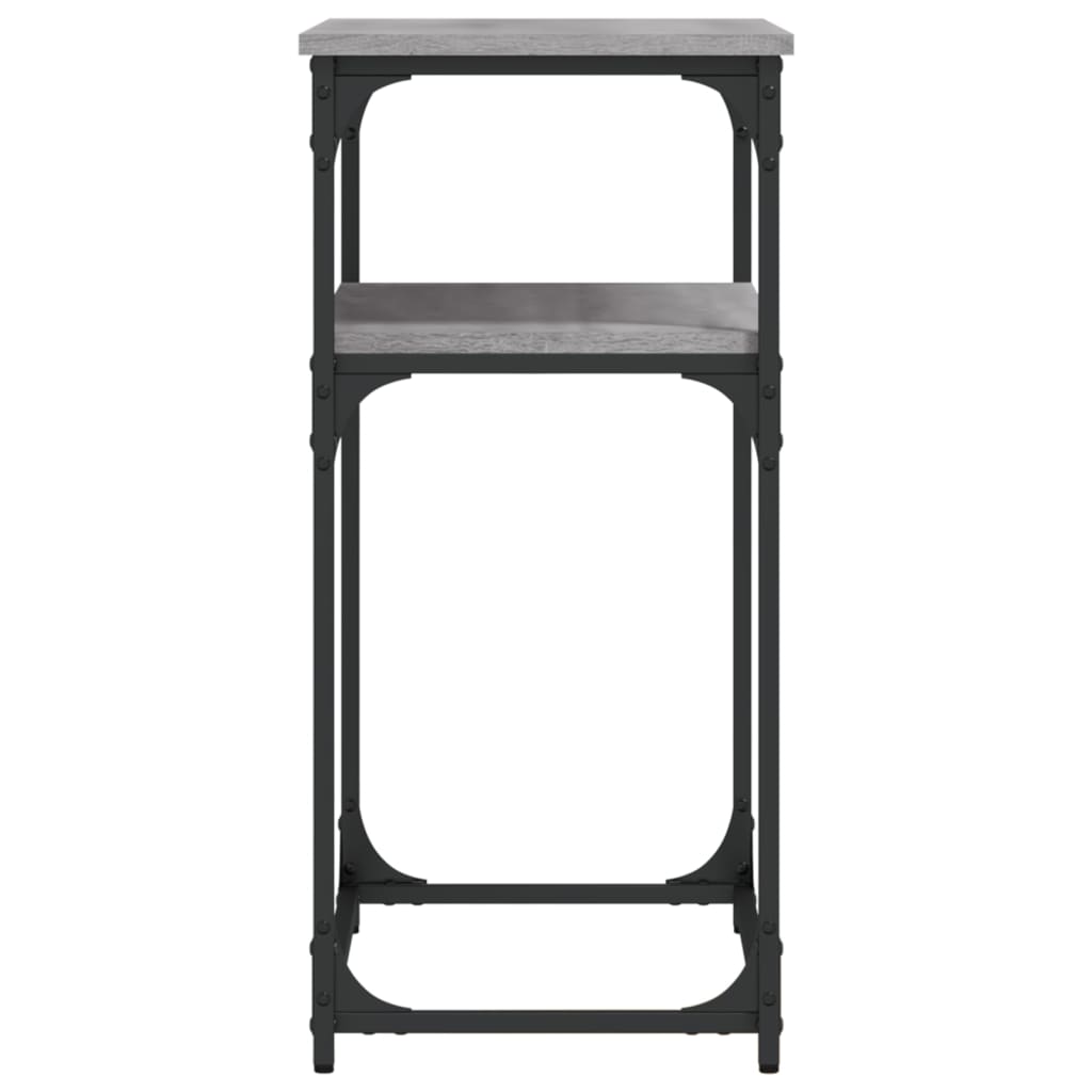 Konzolni stol siva boja hrasta 75x35,5x75 cm konstruirano drvo