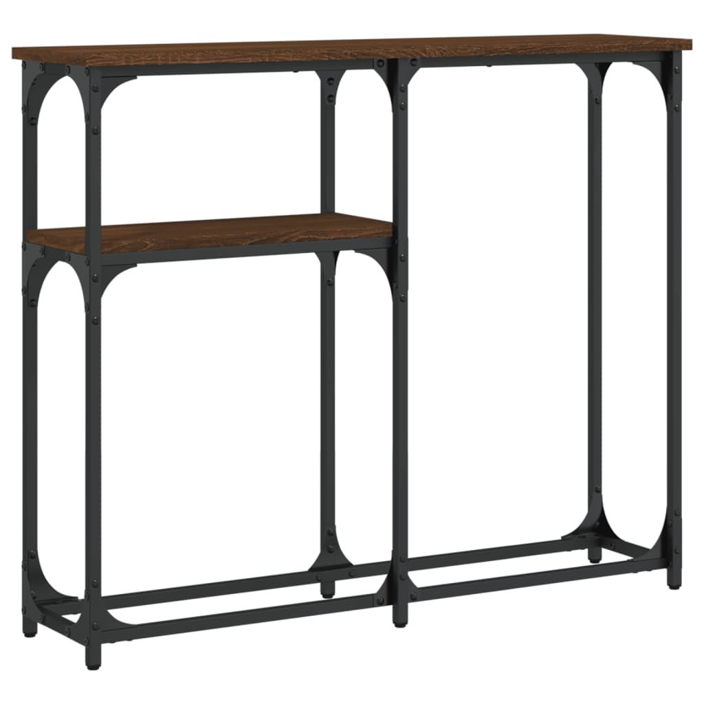 Konzolni stol boja hrasta 90 x 22,5 x 75 cm konstruirano drvo