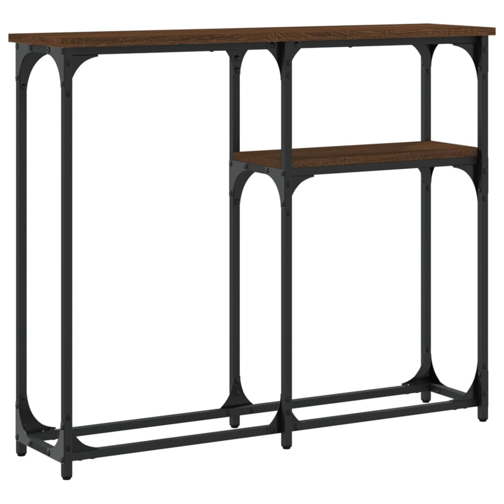 Konzolni stol boja hrasta 90 x 22,5 x 75 cm konstruirano drvo