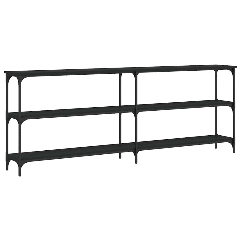 Konzolni stol crni 200 x 29 x 75 cm od konstruiranog drva