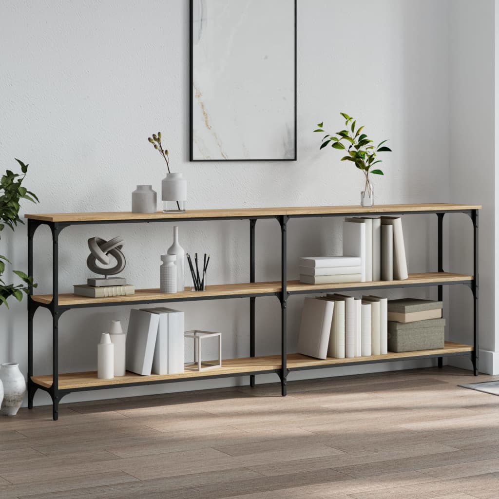 Konzolni stolić Sonoma hrast 200x29x75 cm Konstruirano drvo
