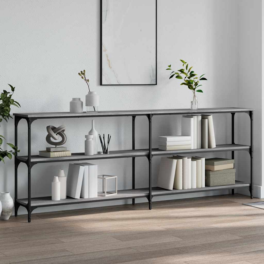 Konzolni stol boja hrasta sonome 200x29x75 cm konstruirano drvo