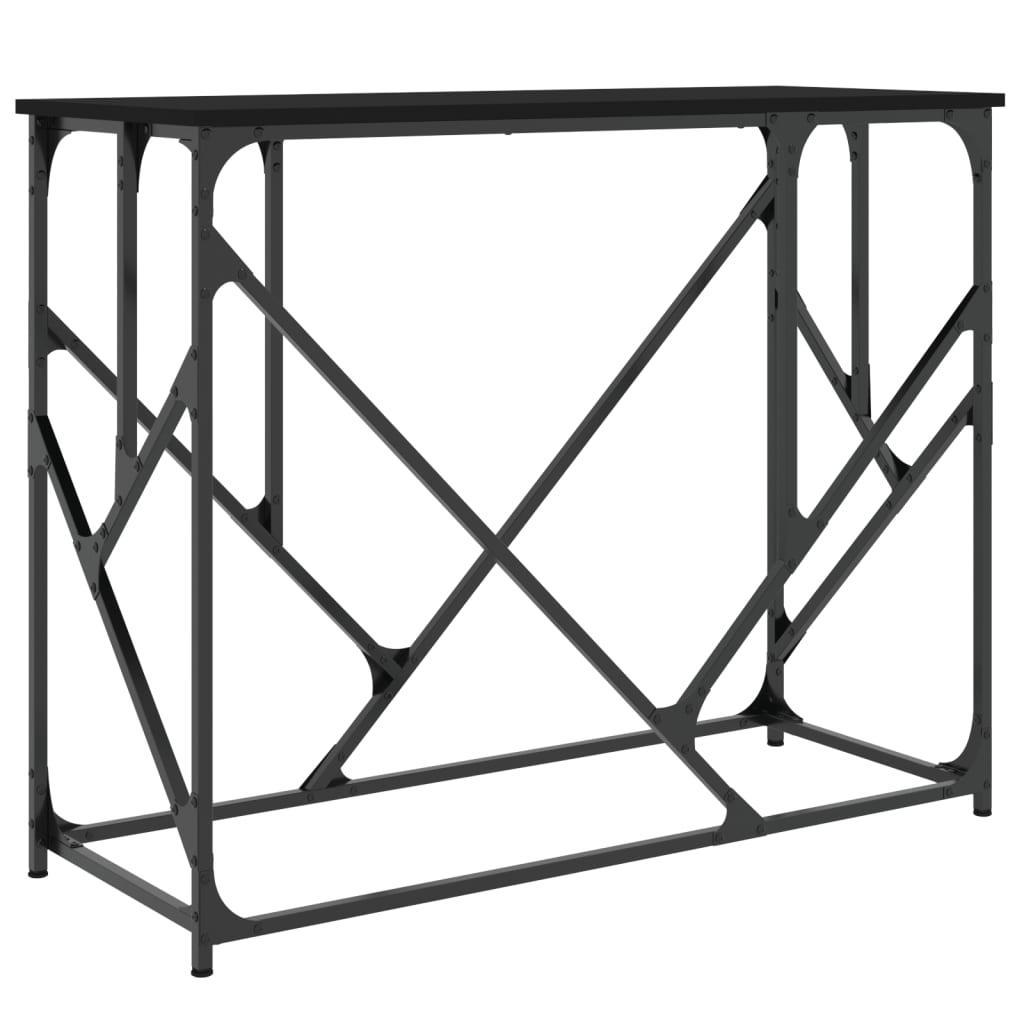 Konzolni stol crni 100 x 40 x 80 cm od konstruiranog drva