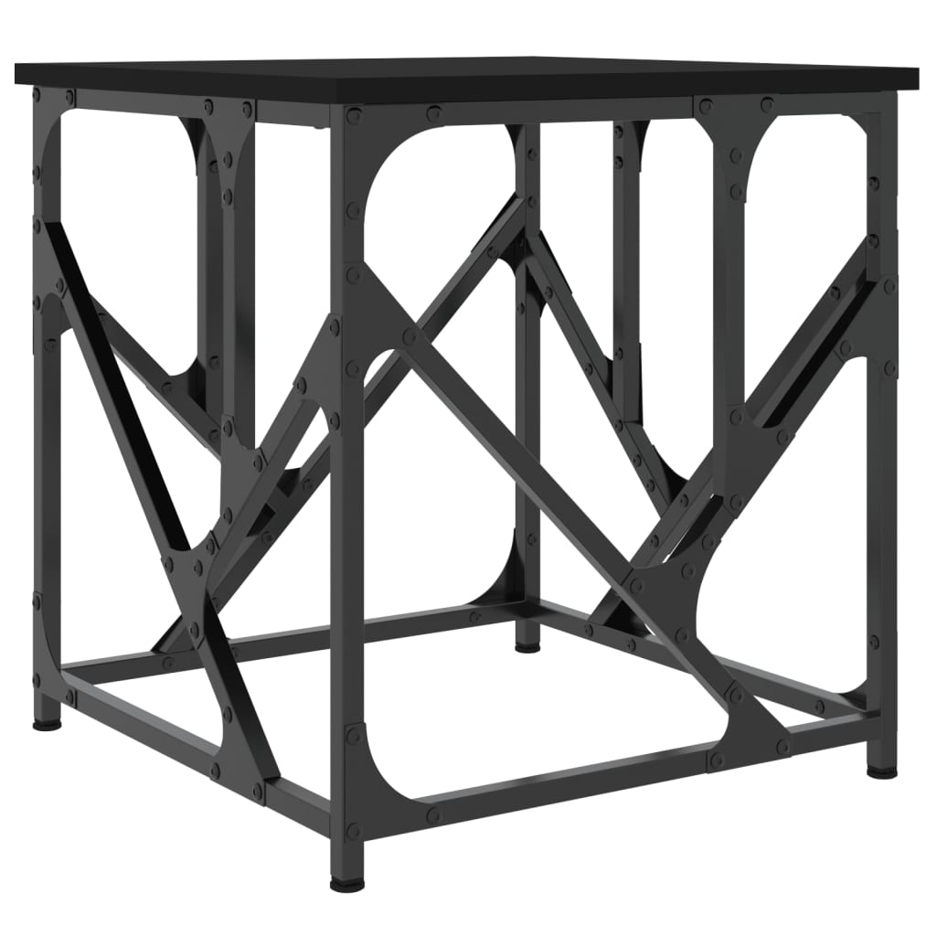 Stolić za kavu crni 45 x 45 x 47,5 cm od konstruiranog drva