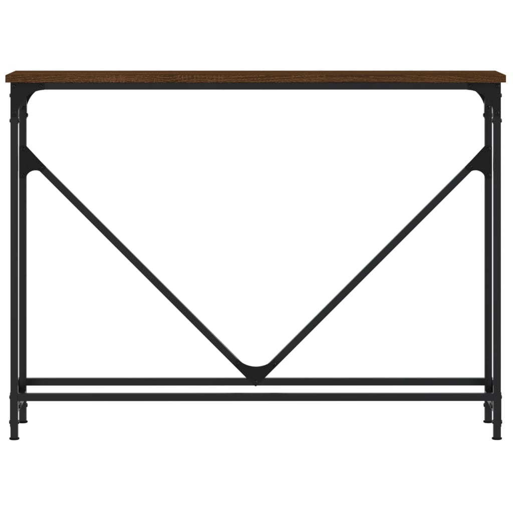 Konzolni stol boja hrasta 102 x 22,5 x 75 cm konstruirano drvo