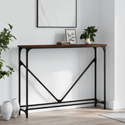 Konzolni stol boja hrasta 102 x 22,5 x 75 cm konstruirano drvo