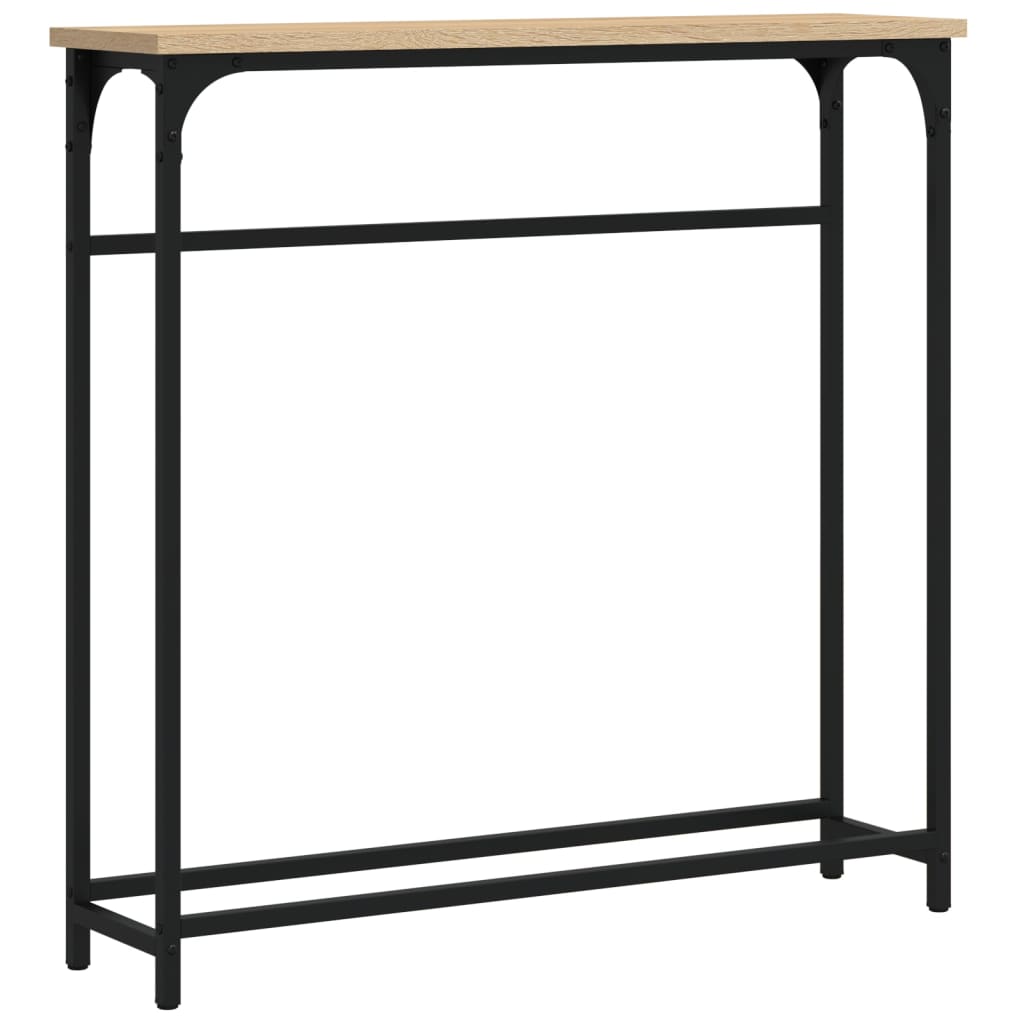 Konzolni stolić Sonoma hrast 75x19,5x75 cm Konstruirano drvo
