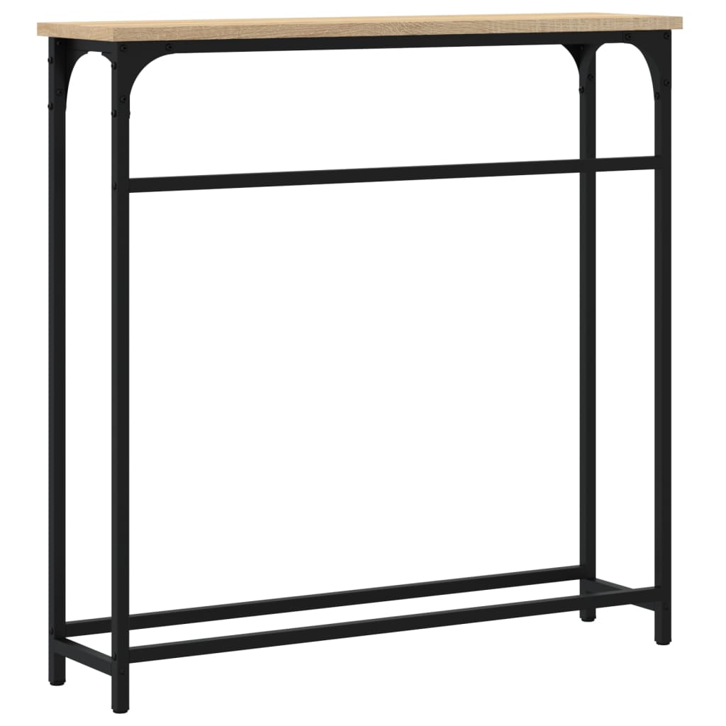 Konzolni stolić Sonoma hrast 75x19,5x75 cm Konstruirano drvo