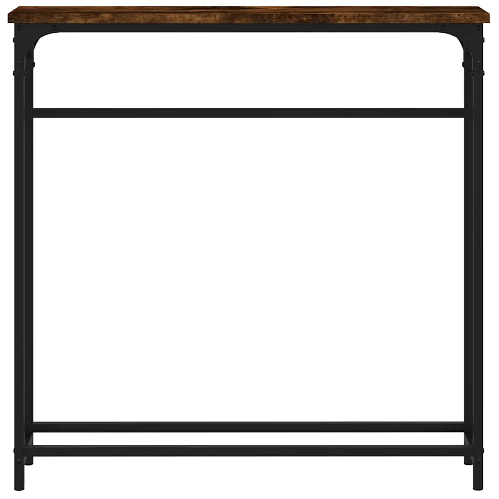 Konzolni stol boja hrasta 75 x 19,5 x 75 cm konstruirano drvo