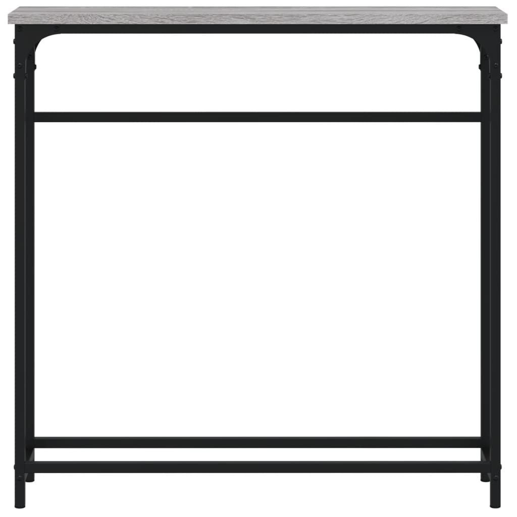 Konzolni stol siva boja hrasta 75x19,5x75 cm konstruirano drvo