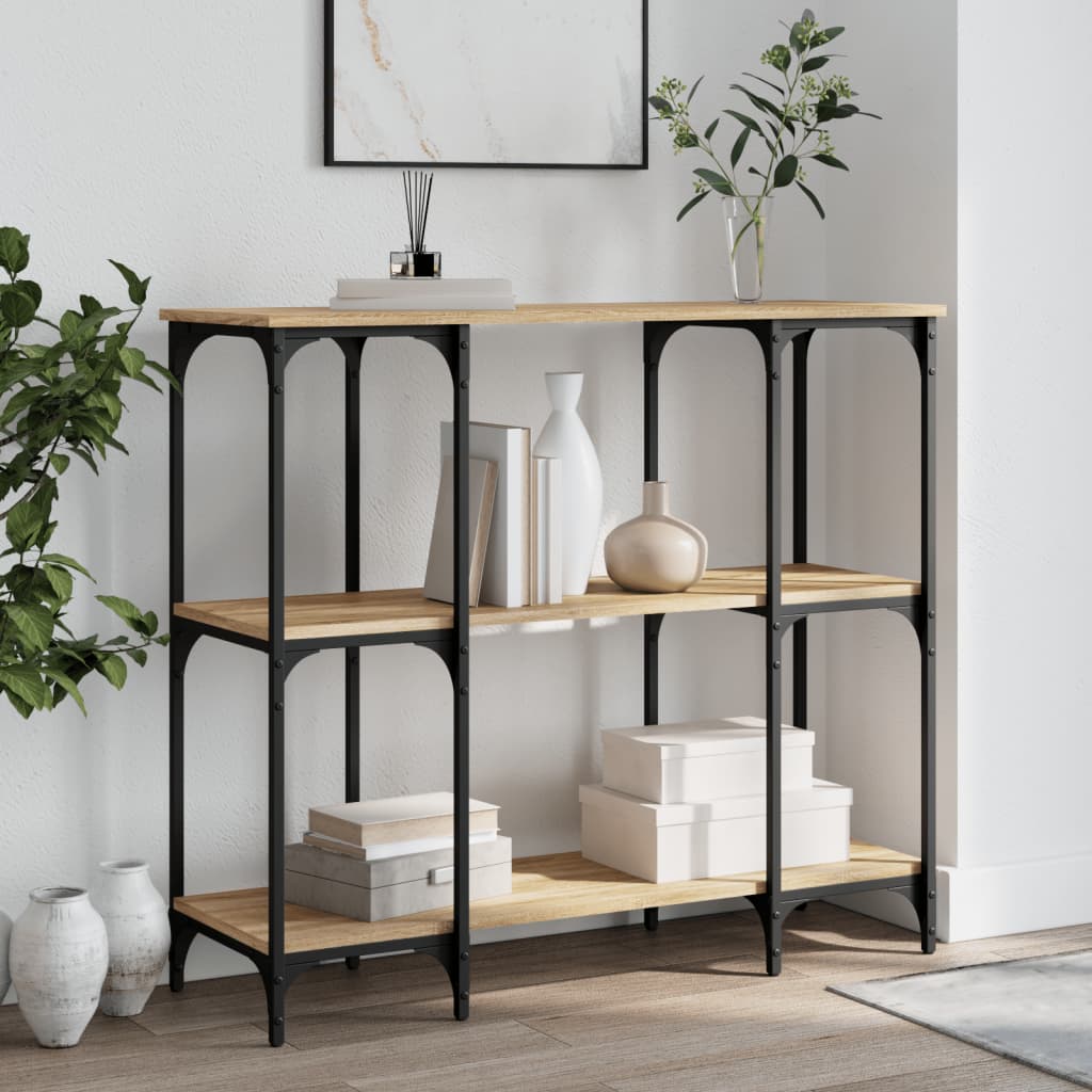 Konzolni stol boja hrasta sonome 102x35x90 cm konstruirano drvo