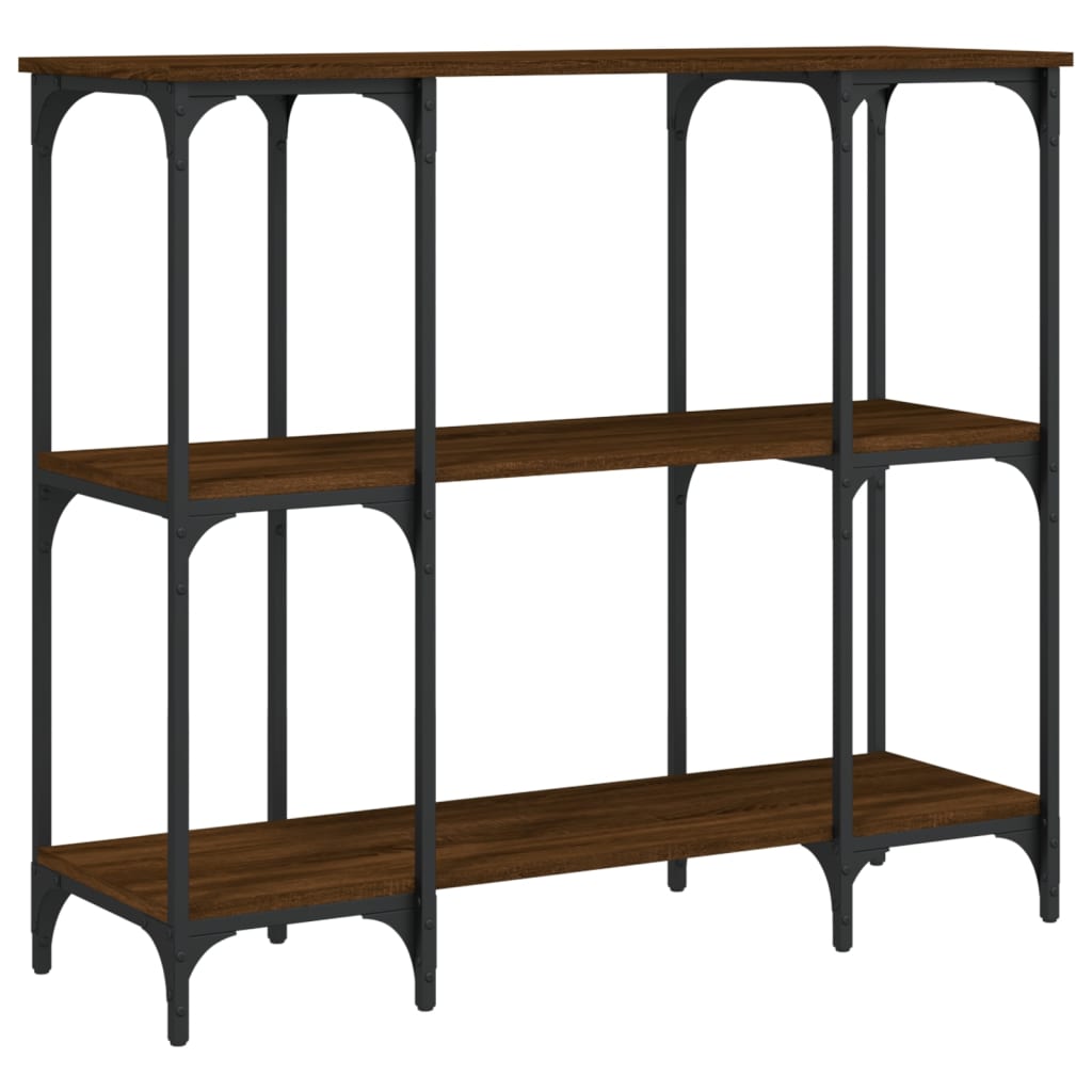 Konzolni stol smeđa boja hrasta 102x35x90 cm konstruirano drvo