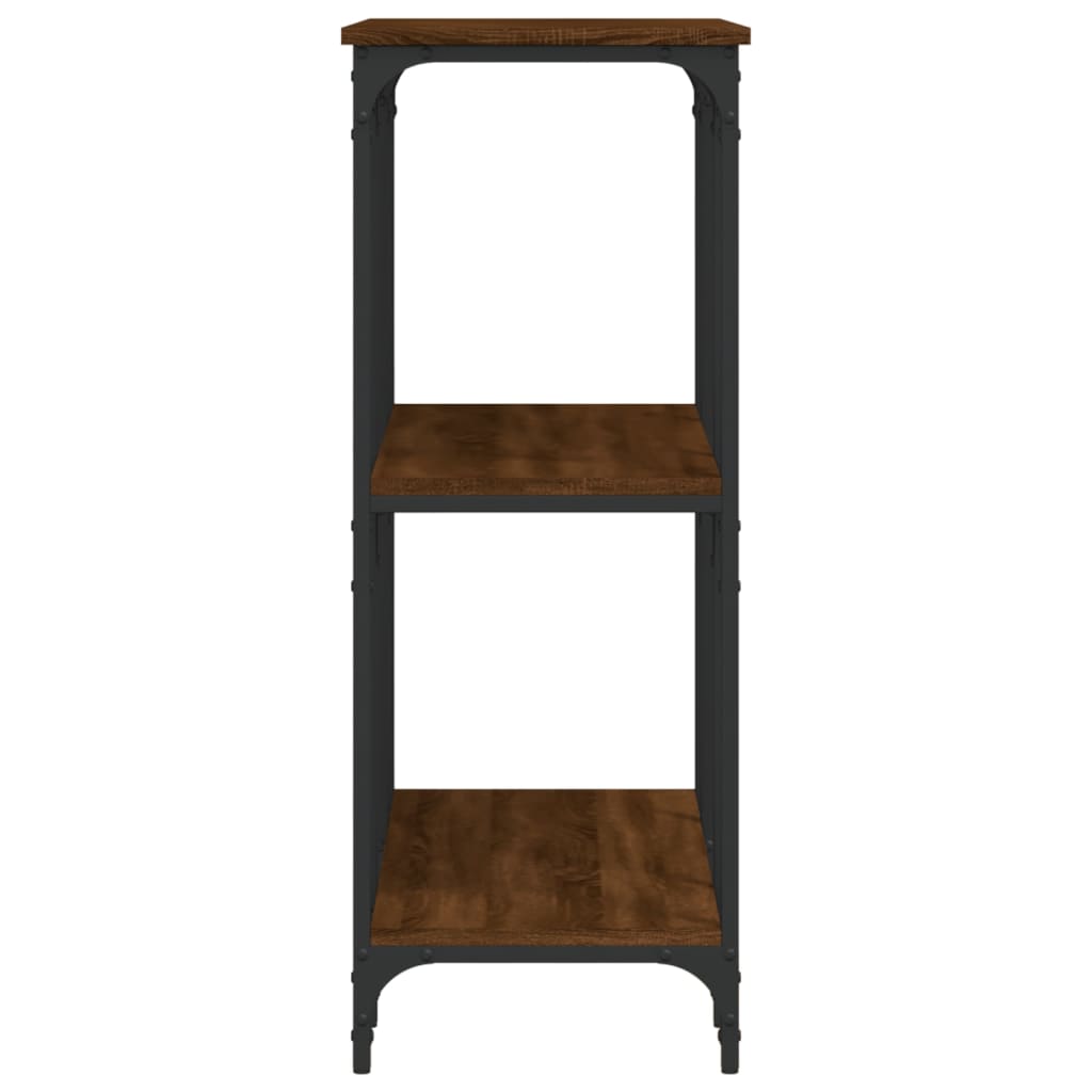 Konzolni stol smeđa boja hrasta 102x35x90 cm konstruirano drvo