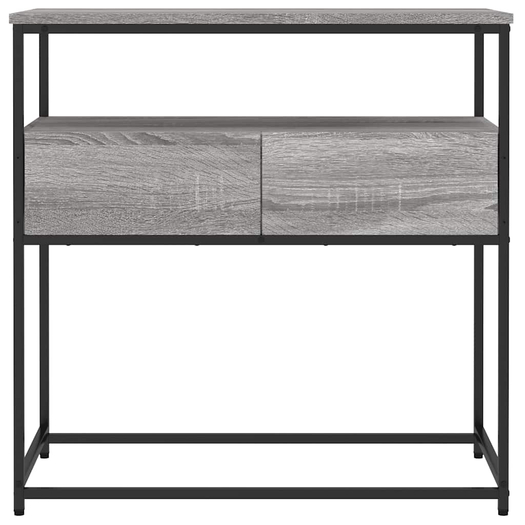 Konzolni stol siva boja hrasta 75x40x75 cm konstruirano drvo