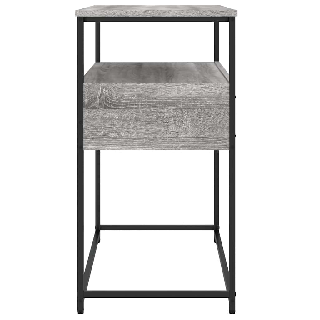 Konzolni stol siva boja hrasta 75x40x75 cm konstruirano drvo