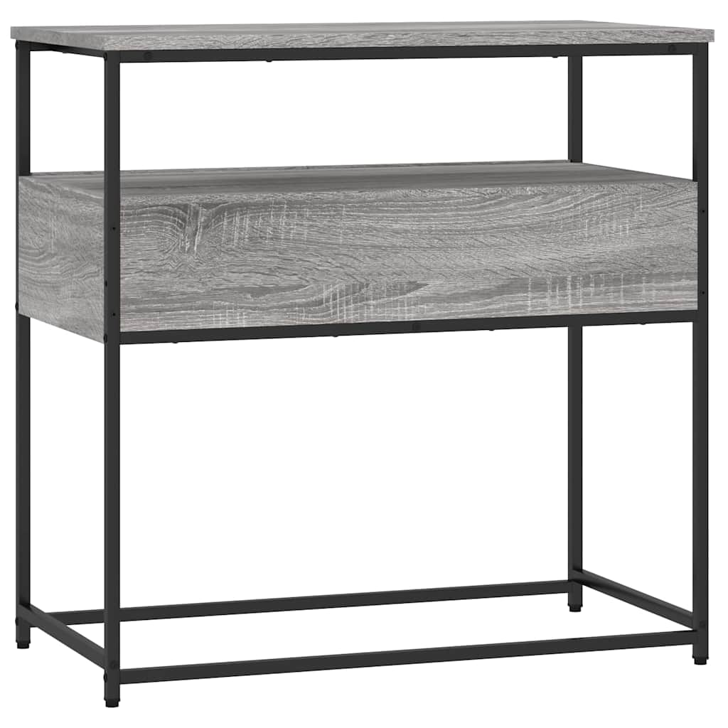 Konzolni stol siva boja hrasta 75x40x75 cm konstruirano drvo