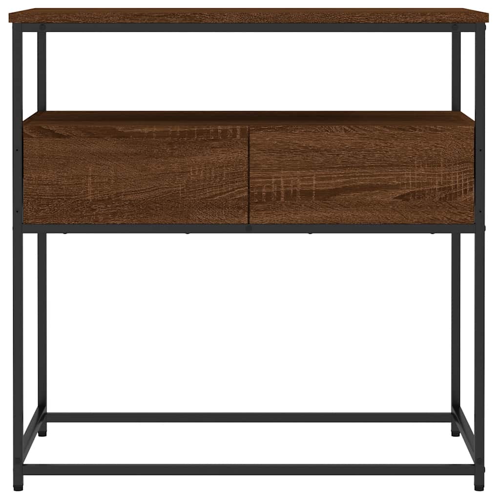 Konzolni stol smeđa boja hrasta 75x40x75 cm konstruirano drvo