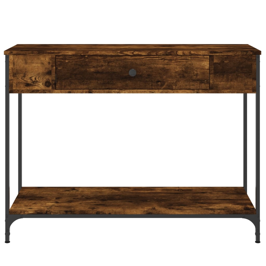 Konzolni stol boja hrasta 100 x 34,5 x 75 cm konstruirano drvo
