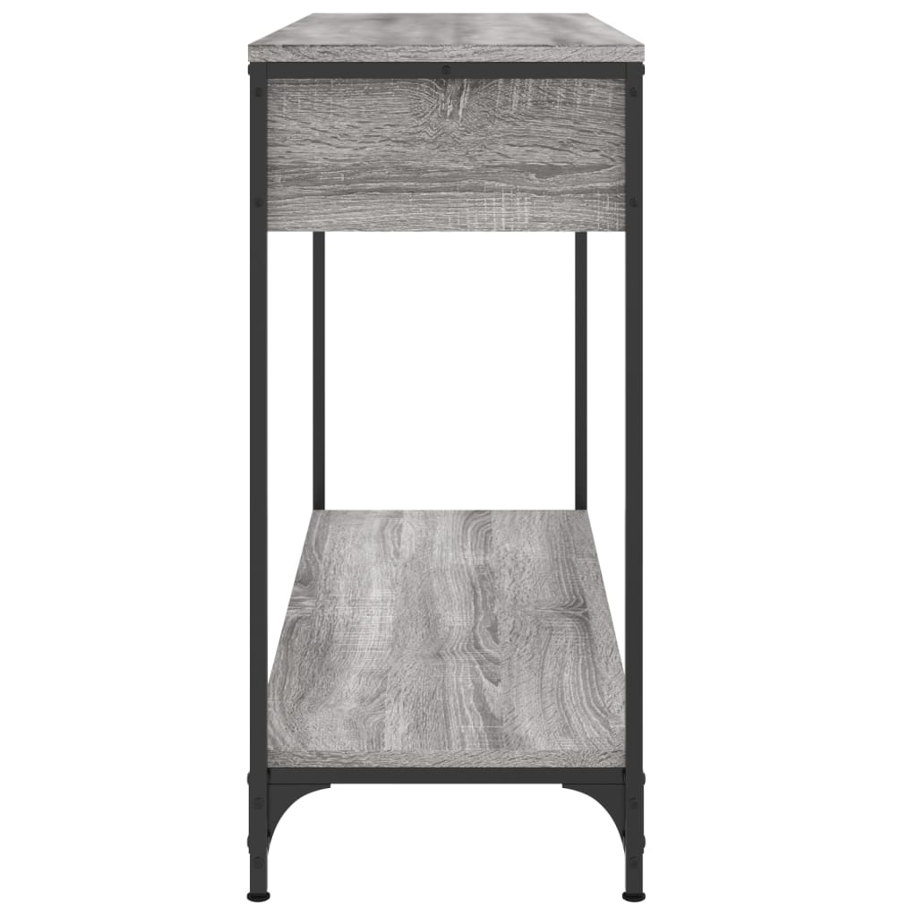 Konzolni stol siva boja hrasta 100x34,5x75 cm konstruirano drvo
