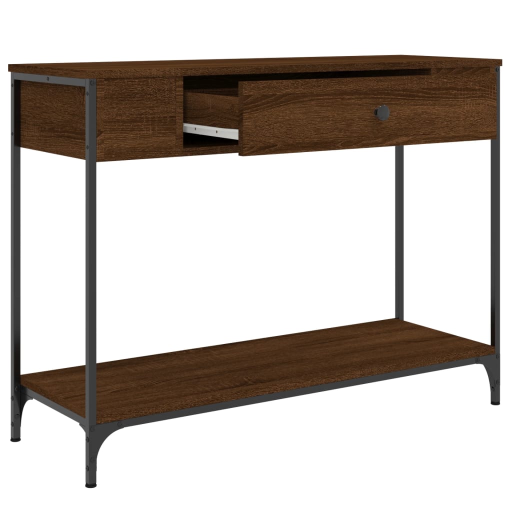 Konzolni stol boja hrasta 100 x 34,5 x 75 cm konstruirano drvo