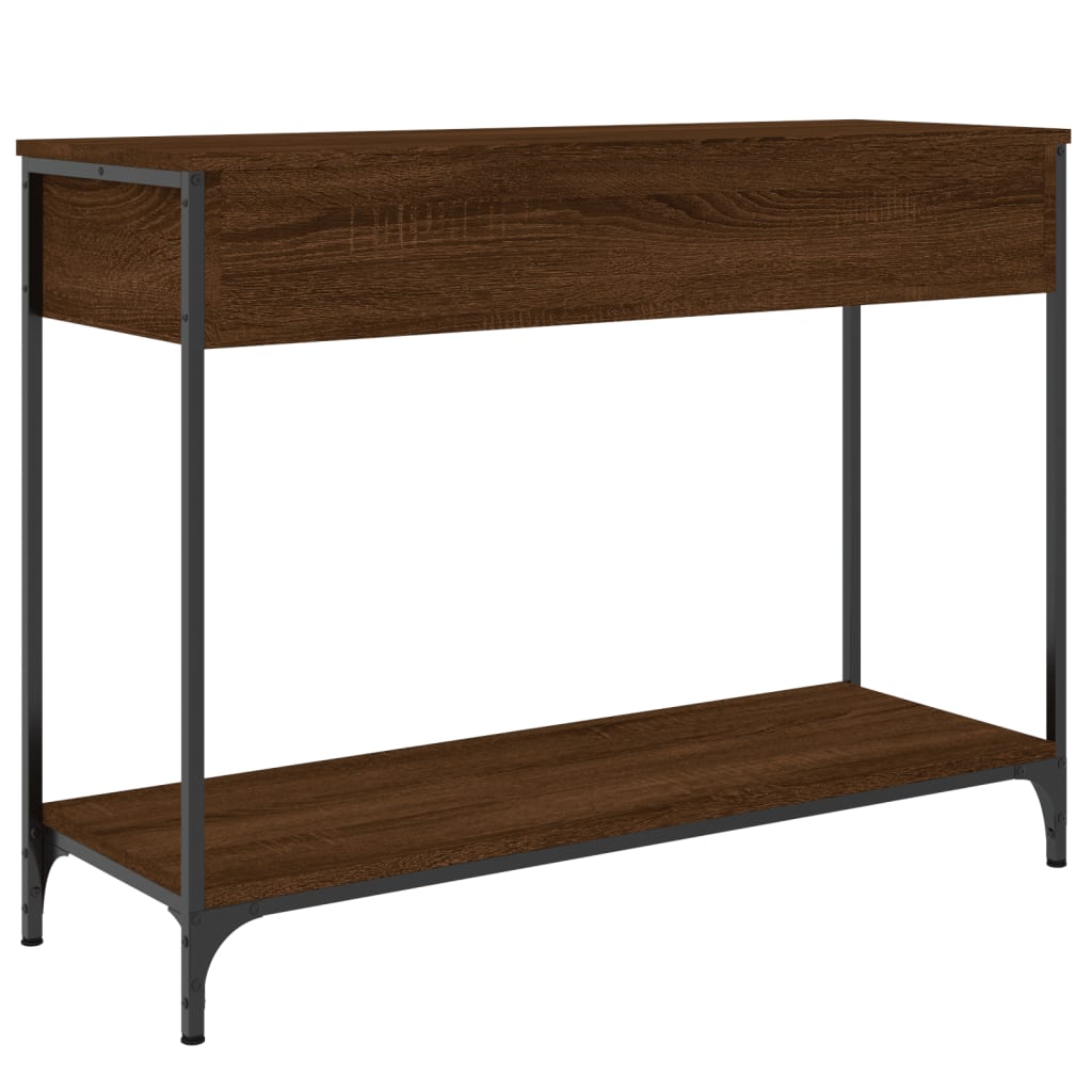 Konzolni stol boja hrasta 100 x 34,5 x 75 cm konstruirano drvo