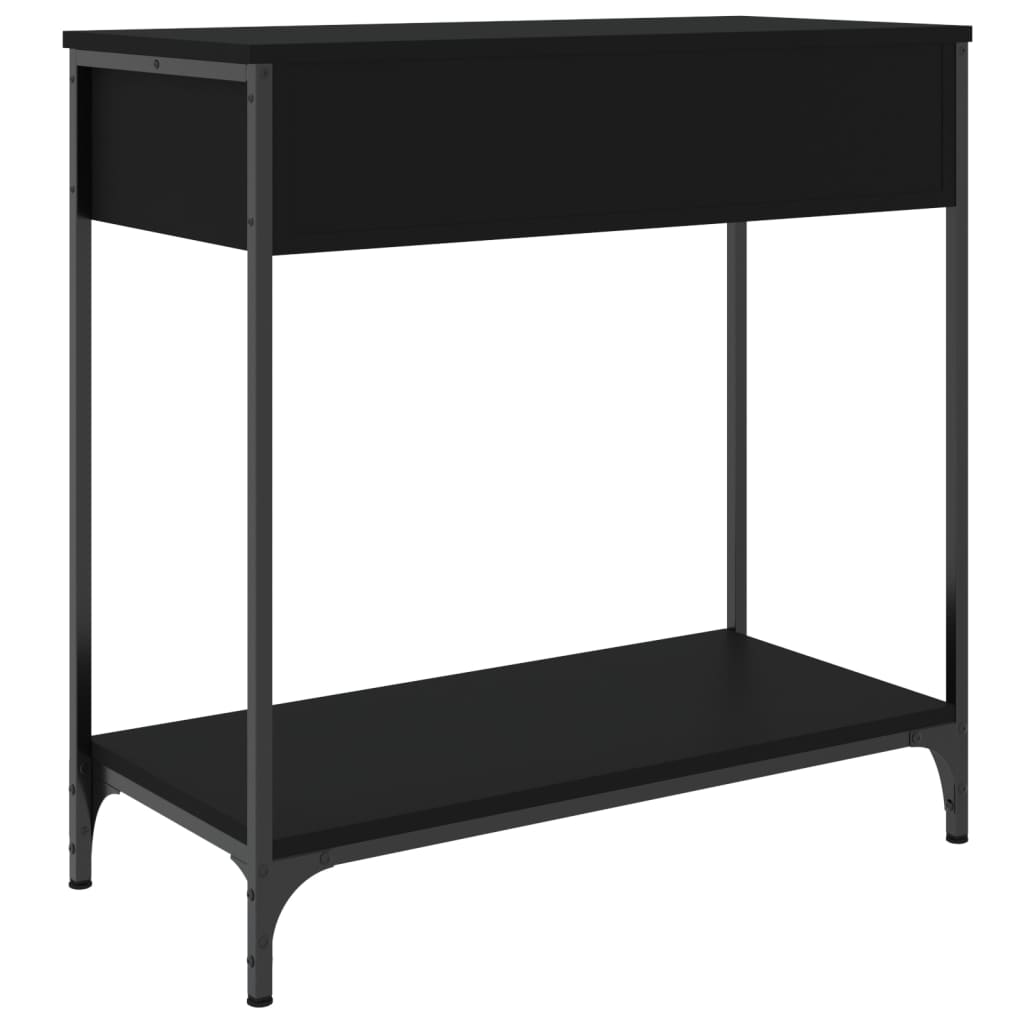 Konzolni stol crni 75 x 34,5 x 75 cm od konstruiranog drva