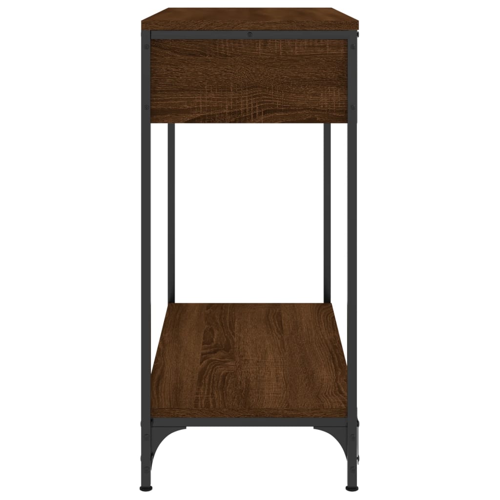 Konzolni stol smeđa boja hrasta 75x34,5x75 cm konstruirano drvo