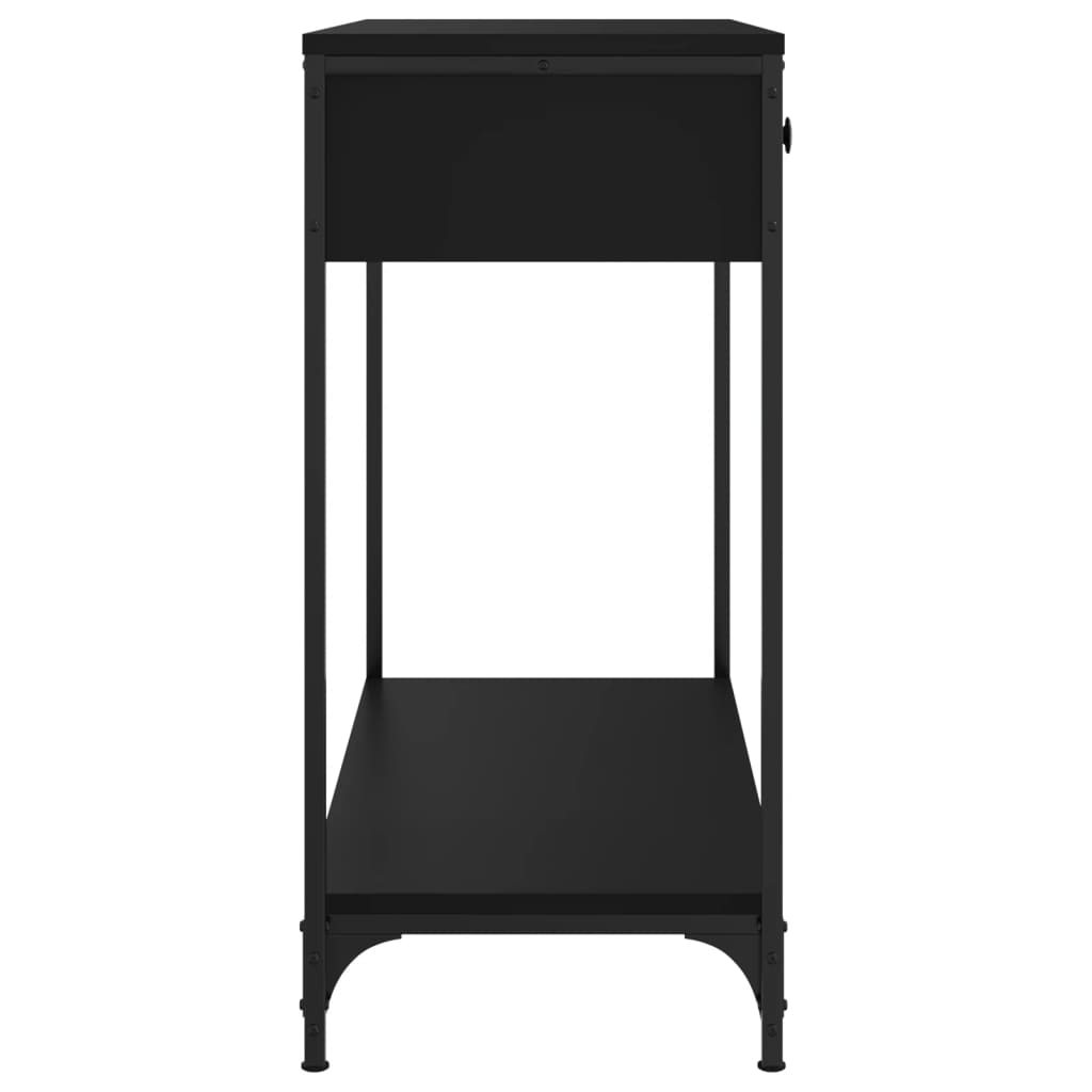 Konzolni stol crni 75 x 34,5 x 75 cm od konstruiranog drva