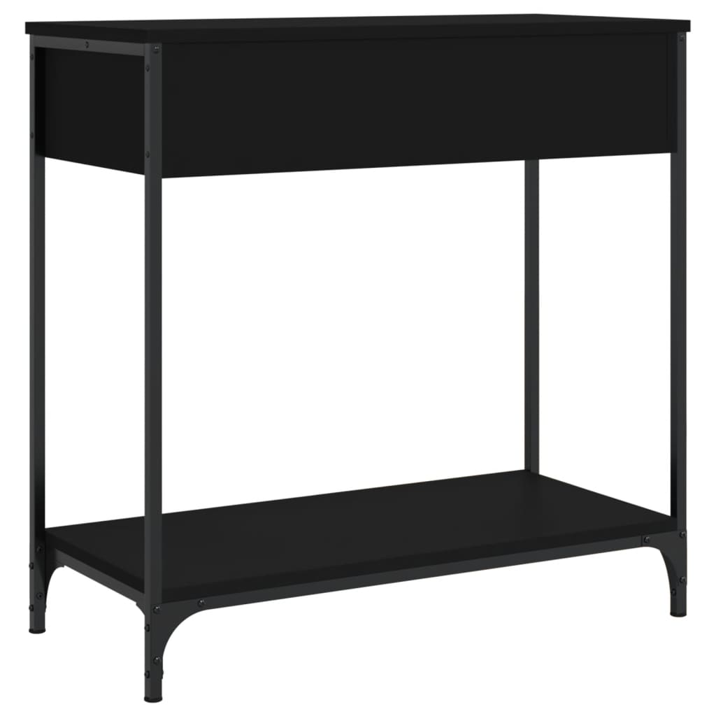 Konzolni stol crni 75 x 34,5 x 75 cm od konstruiranog drva