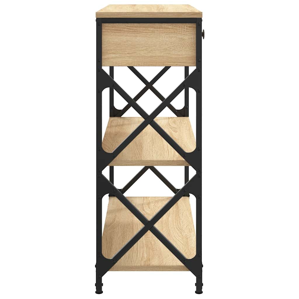 Konzolni stol boja hrasta sonome 75x28x75 cm konstruirano drvo