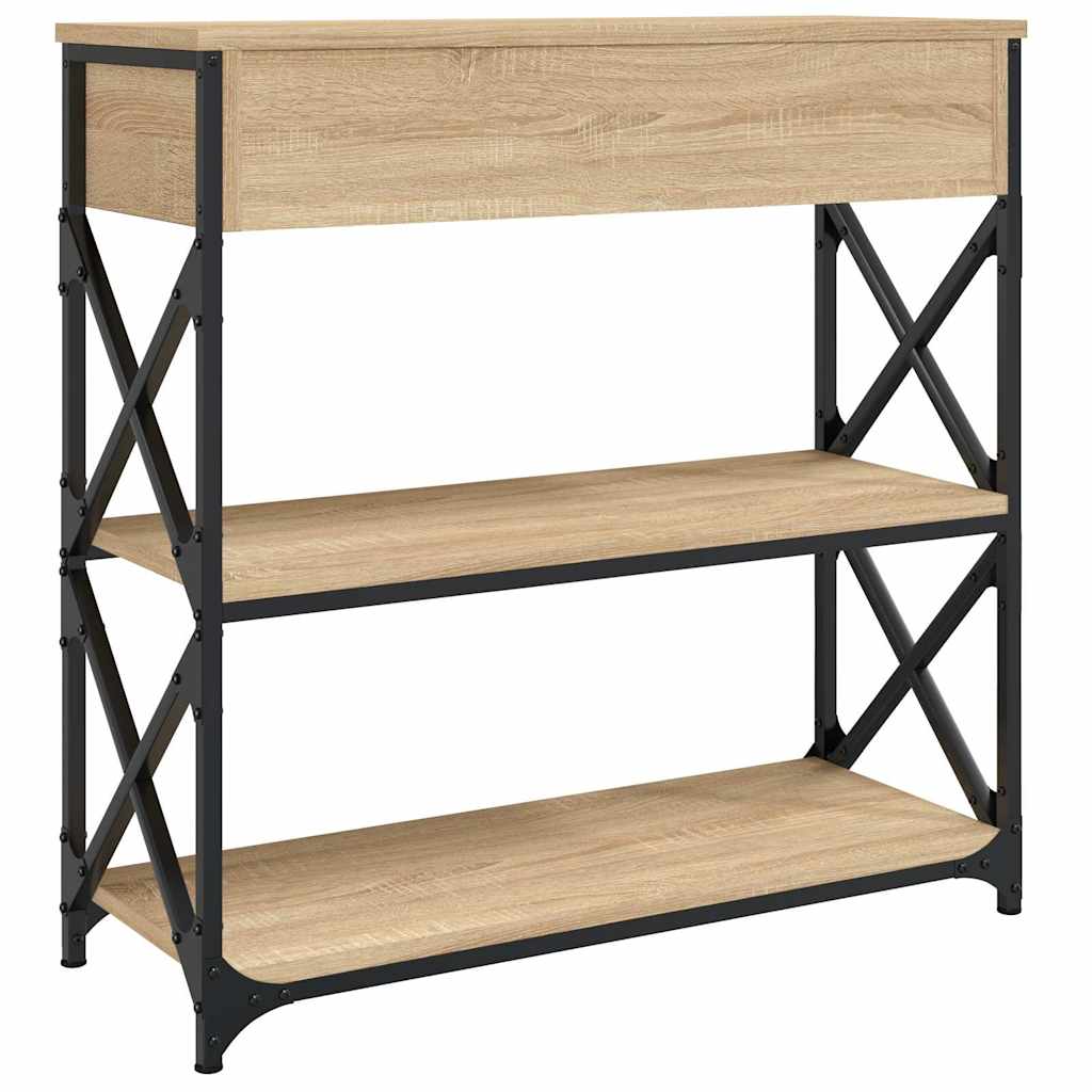 Konzolni stol boja hrasta sonome 75x28x75 cm konstruirano drvo