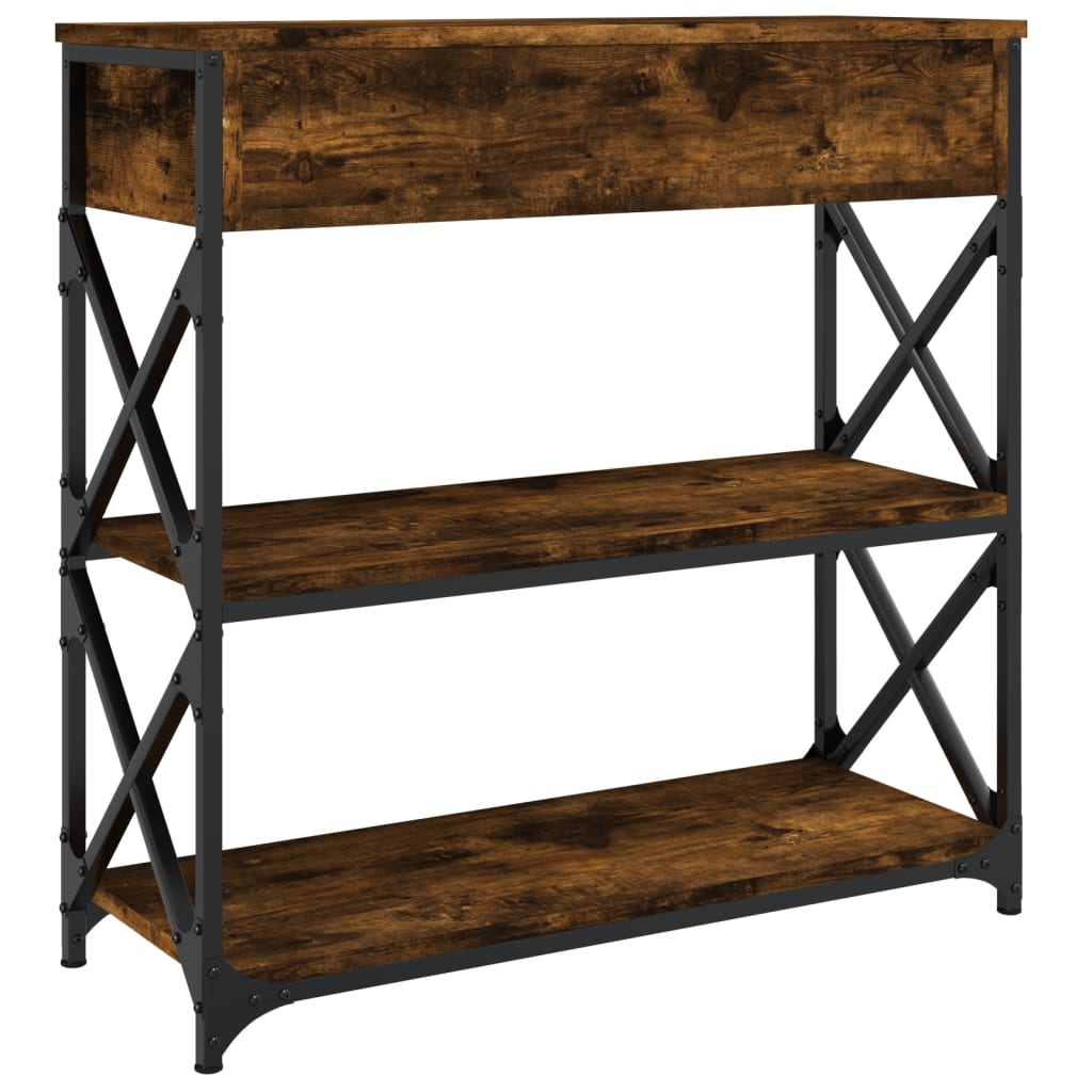 Konzolni stol boja hrasta 75 x 28 x 75 cm konstruirano drvo